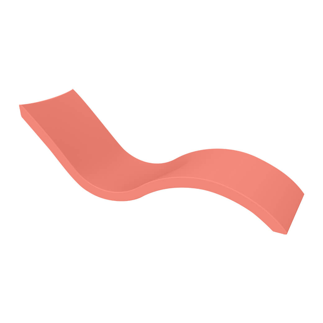 Ledge Lounger Signature Chaise coral x