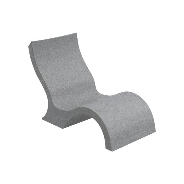 Ledge Lounger Signature Chair Lowback granite gray x